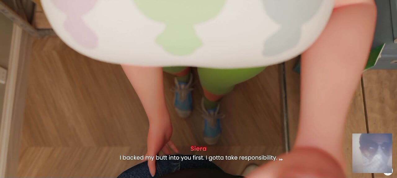 HOT STEPSIS KIM POSSIBLE RUB HER BUTT AGAINST ME AND THEN I FUCKED HER THIGH IN SEXY LEGGINGS!