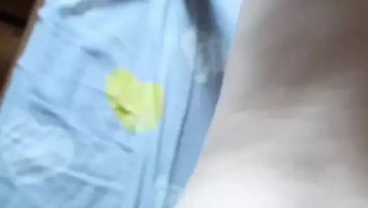 Cum on Perfect Butt of Beautiful Bitch