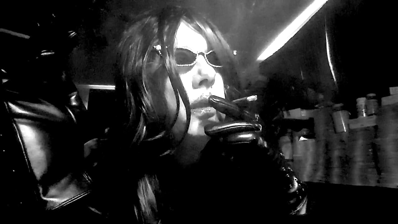 SITTING AT MY COMPUTER DESK AND SMOKING MORE120 LONG CIGARETTES