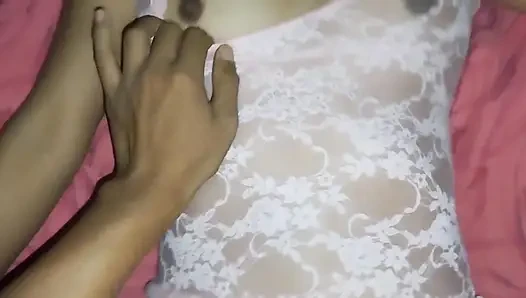 Fucking my 19-year-old stepsister in her panties, when we're home alone