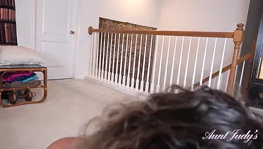 Auntjudys - Your Mature Step-stepmother Tia Gives You a Taboo Blowjob