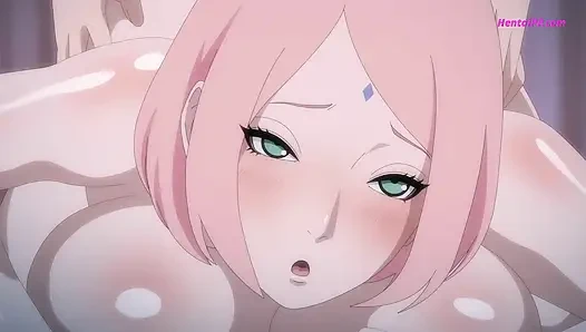 Пизду Sakura жестко трахнули и наполнили сливками глубоко внутри