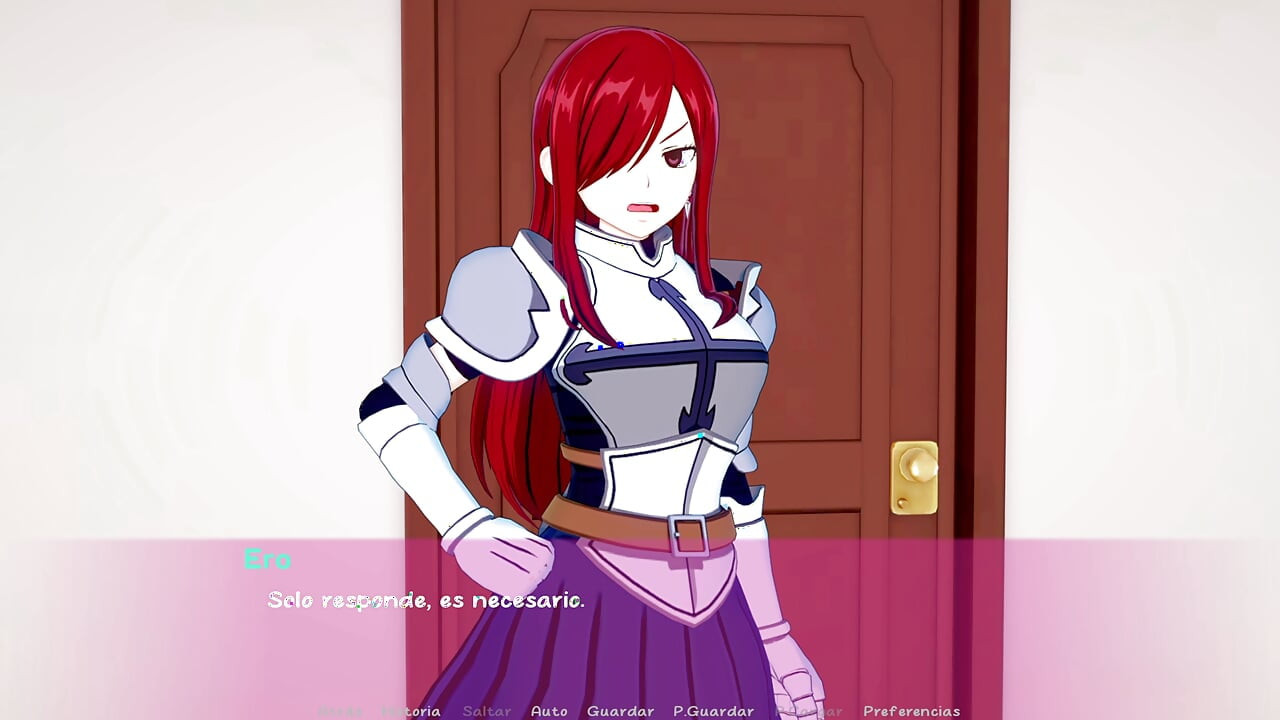 My Waifu quer se tornar uma estrela pornô - casting pornô com bela Erza