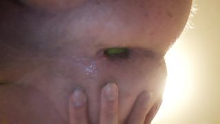 Lime in Gay Twinks Ass - Anal fun with fruits