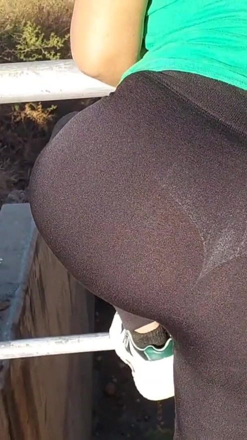 Sheer leggings, stepsister in sexy fitted lycra | Clip 2