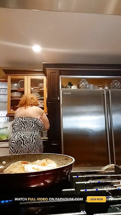 Cooking Pork chops for dinner and flashing as I cook