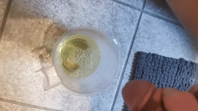 Pee in cup