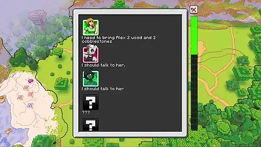 Alex lutscht steve durch ein gloryhole! Schlampiger blowjob, hornycraft, minecraft-parodie