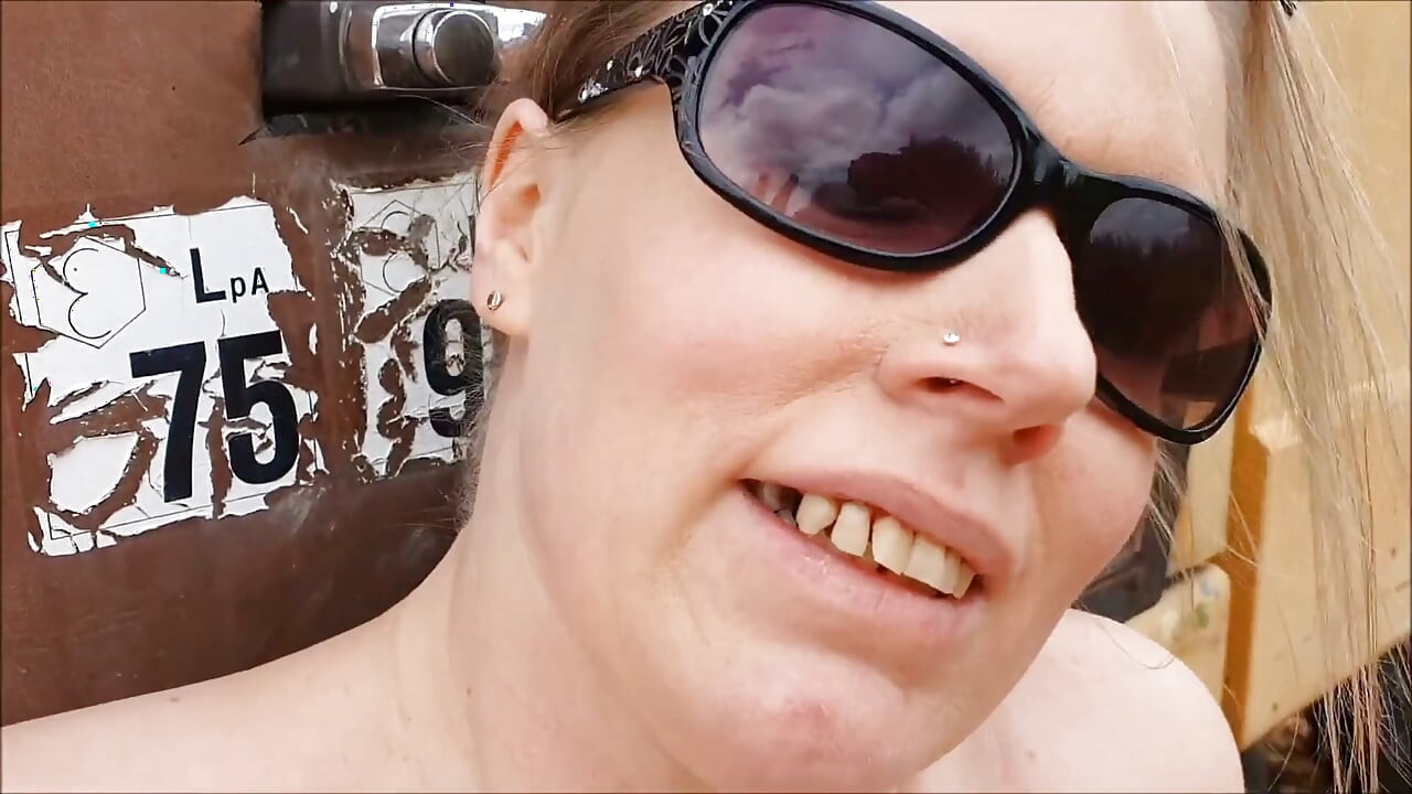 Udendørs kneppet på gravemaskinen