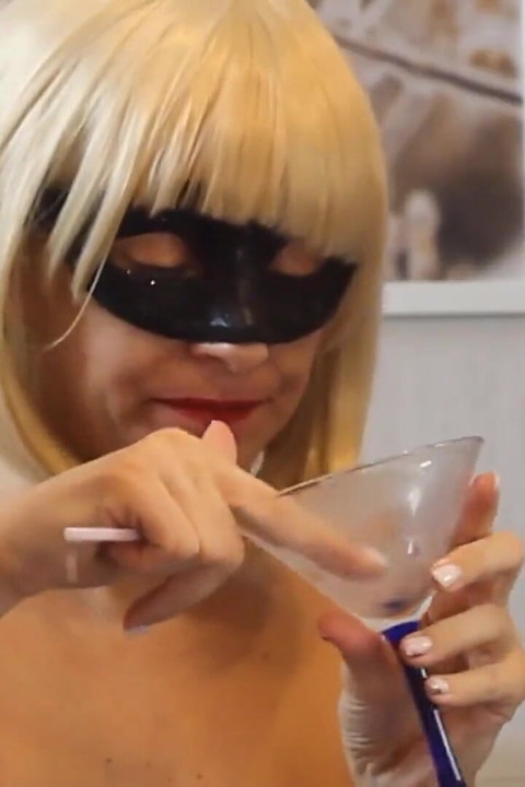 Two Dicks Cum in a Glass for a MILF. MILF Eats Cum with Pleasure and Swallows It. Ep 20 (2177)