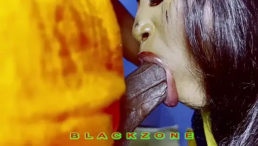 Sucking her boobs and fingering her hairy pussy