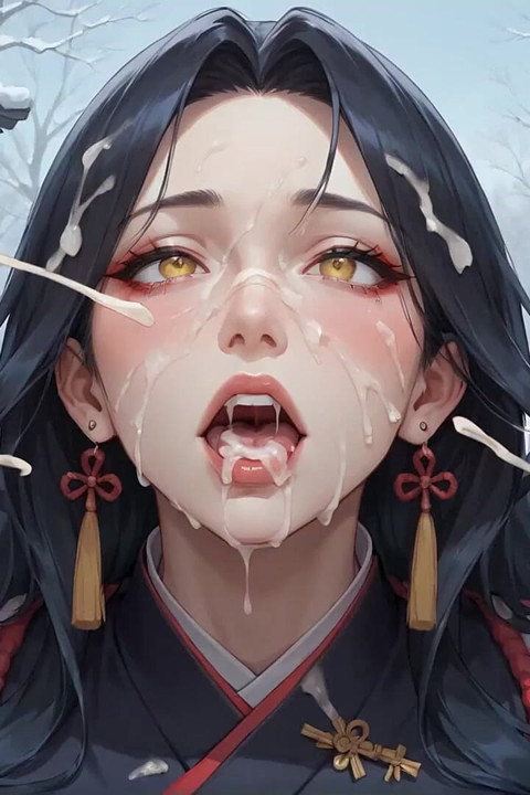 กิโมโนศาลเจ้าหิมะน้ําหีแตกเย็ดหมู่สามคน