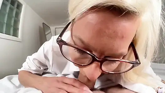 Step-mom Wants Orgasms and Cumshot on Huge Tits!