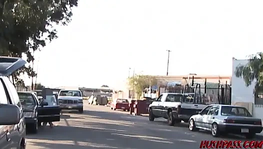 Public Nudity at the Gas Station Gets Goldie Coxx All Pumped Up