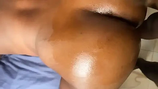 Ebony wife keeps her husbands employee in line