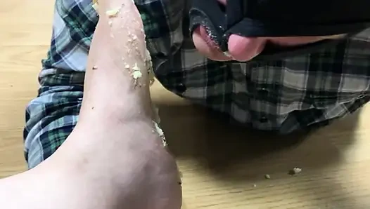 He Takes His Meal Thanks to My Feet...