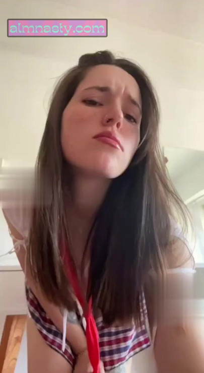 LATINA TEASE! Getting horny before school