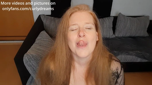 Curly_Dreams crot di tenggorokanku - crot di wajahku sebelum istrimu pulang