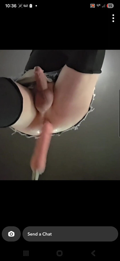 Trans women sprays cum with intense hands free orgasm from fuck machine. | Clip 1