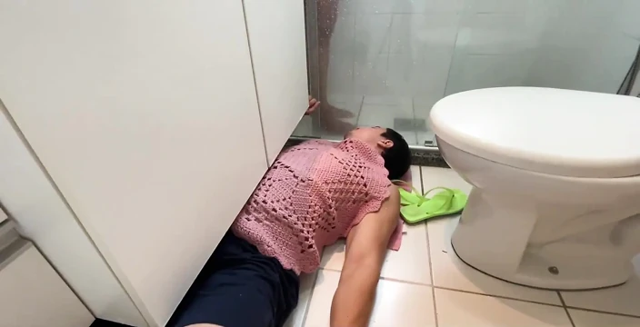 Foot Slave Stepped After Take Shower Ep 2