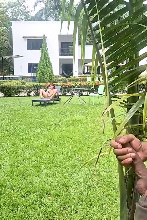 Curious Gardener Roughly Fucks His Horny Boss Outdoors - Brandon Cruz & Alejandra Palacios