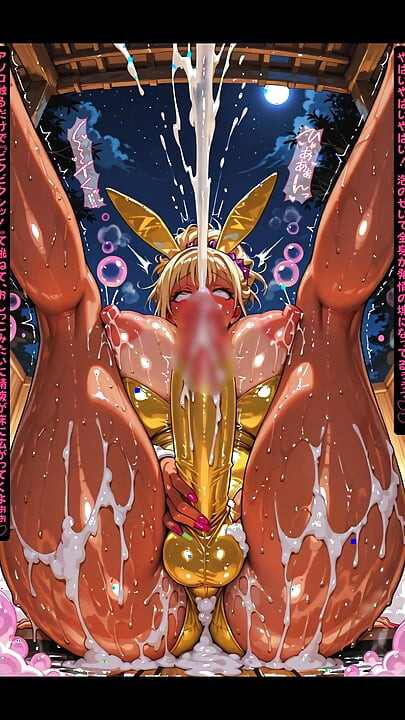 Futanari Gyaru Bunny  Extra-rich Arousal Foam Soap - a Sudden Total Water Outage at the Bunny Public Bathhouse
