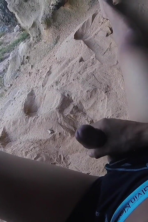 Boner Stroking at the Beach