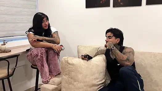 I fucked my stepmom right behind my stepsister's back