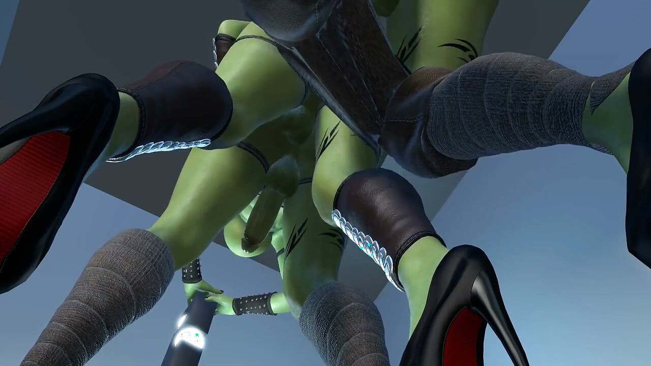Futa Ork стоячий анальний поїзд