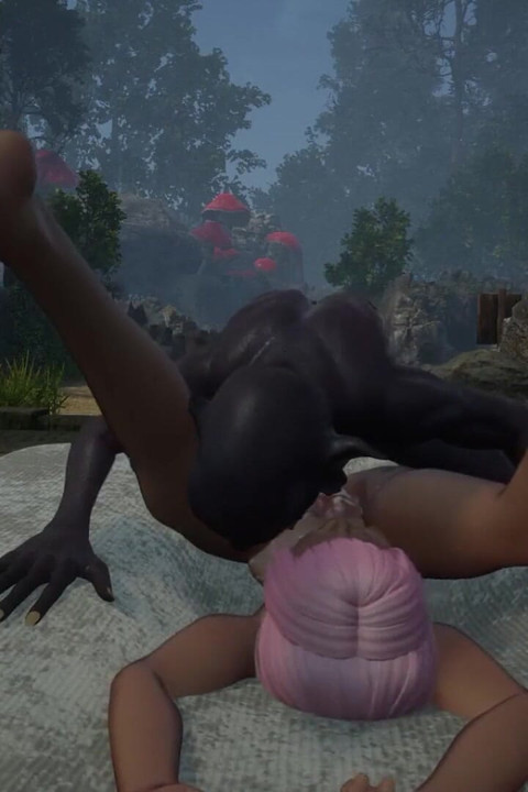 Gol Anime Pregnant Slave Gangbanged by Goblins in Bed