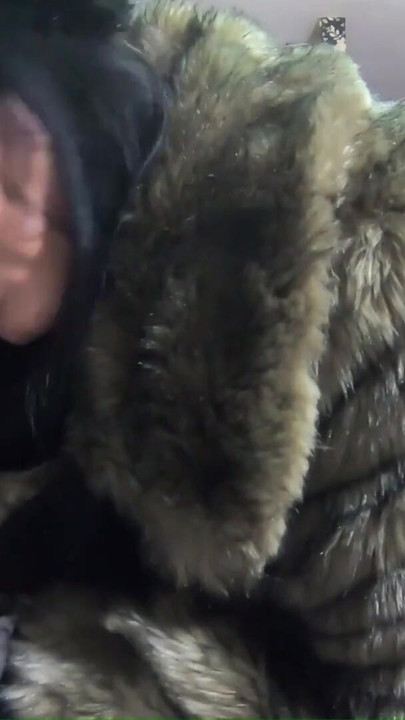 Fur Surprise POV - Deepthroat, Leather Gloves, Spit and Cum Licking | Clip 2