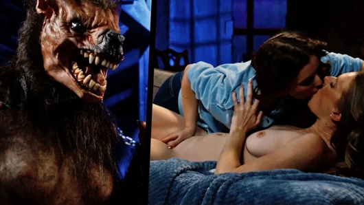 Monstergirl werwolf transformation horror-porno - lesbischer Schlaf wurde zum albtraum
