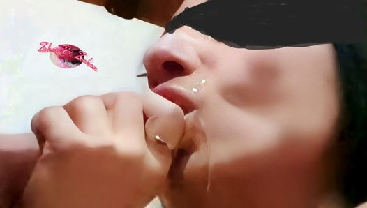 New compilation of cumshots and piss in my slut Zhoe's mouth