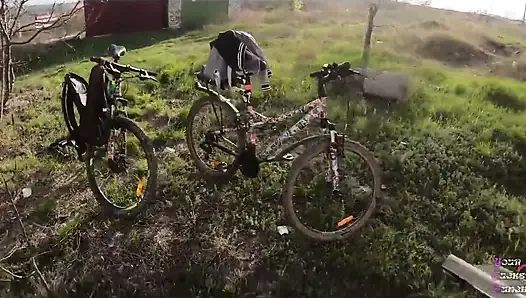 Risky POV Blowjob Behind the Garages
