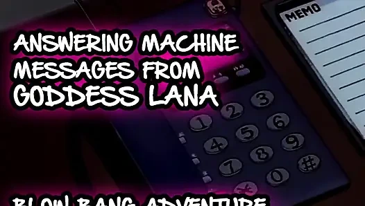 AUDIO ONLY - Answering machine Messages 2 blow bang adventure