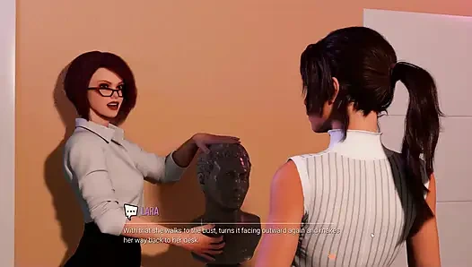 Croft Adventures Oyunu Hentai Oyunu Parodi Bölüm 5 Lara büyük siyah bir penisle bir gloryhole buluyor!