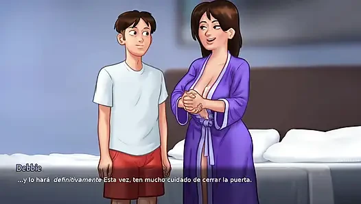 Stepmom wants to have sex every now and then, so you have to please her - summertime saga