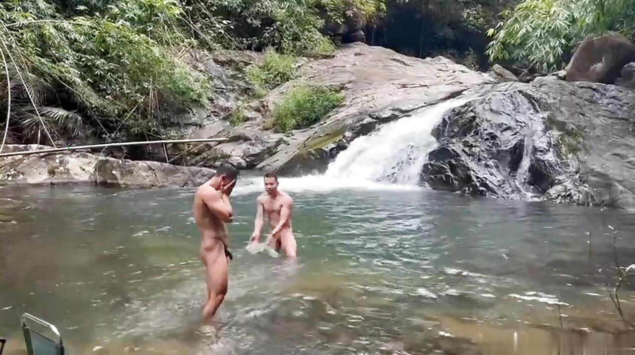 4 Filipino Aboriginal Twinks - Wild Outdoor Foursome in the Jungle