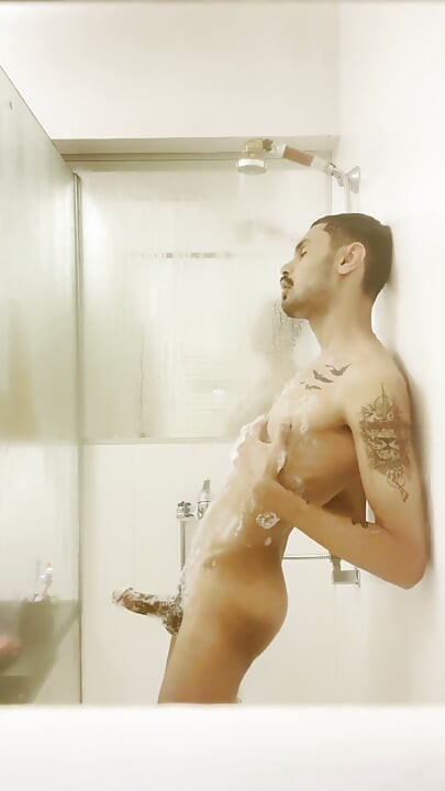 Jacking off Until I Cum in the Shower