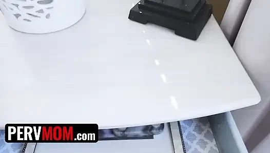 PervMom - Sexy Milf caught her stepson jerking off offers her mature pussy instead
