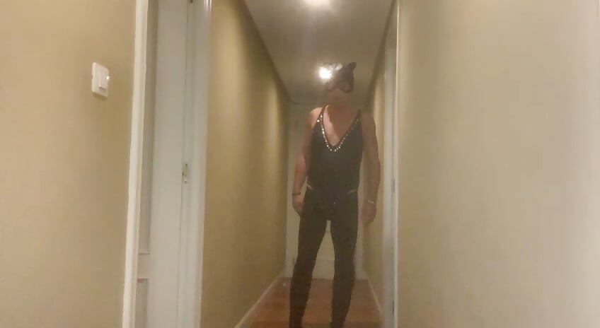 Parade around the house in my wife's new swimsuit