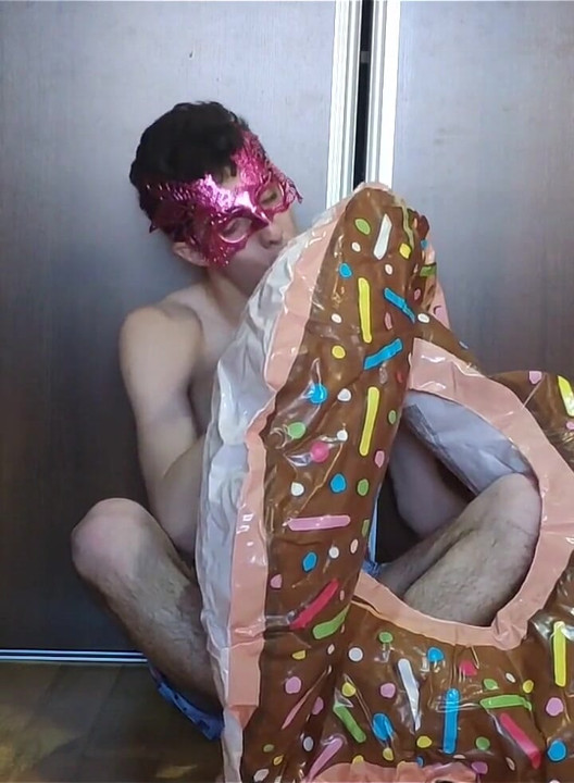 Blowing up My Inflatable Donut Fast!