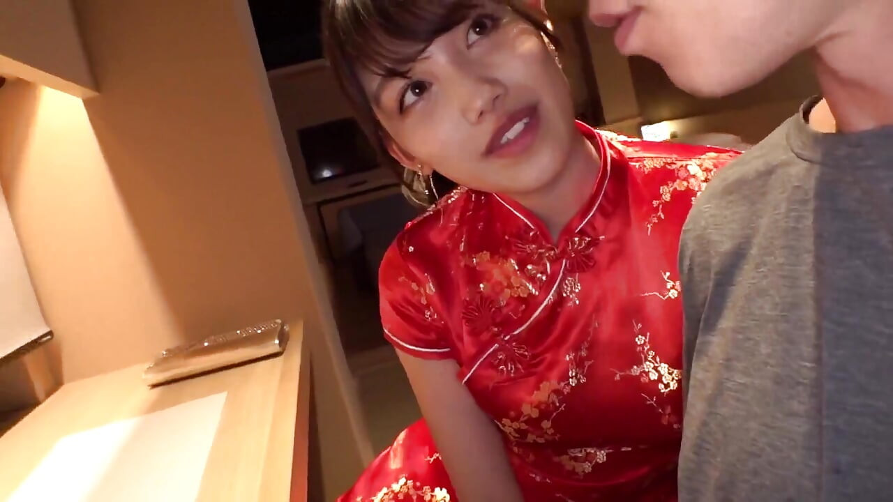Part1 the Slit That Shows off Her Beautiful Legs Makes Me Cum...a Chinese Dress Full of Bewitching Allure.133