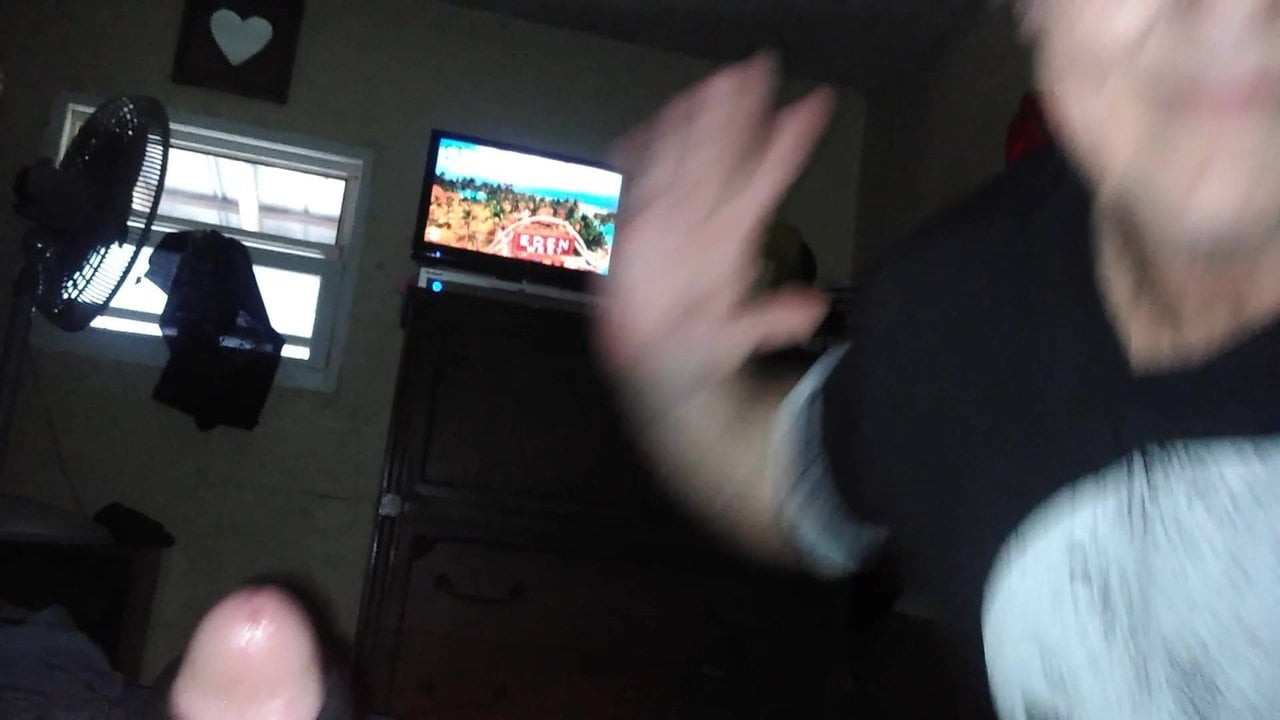 My girl stroking my cock