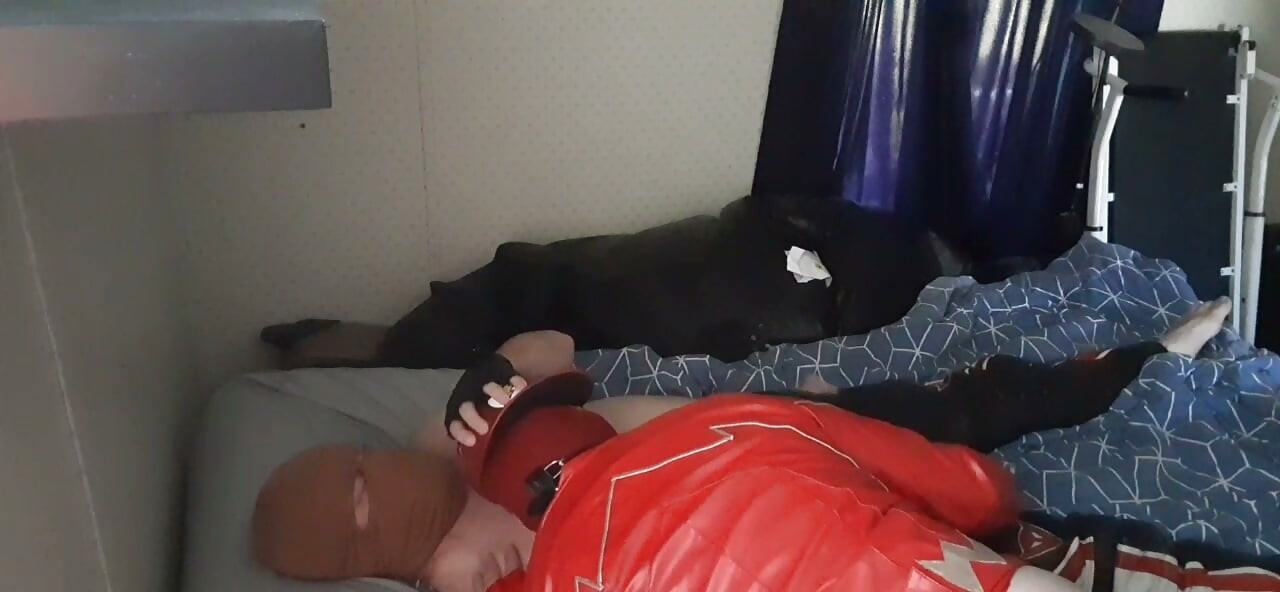Halloween party biker blowjob