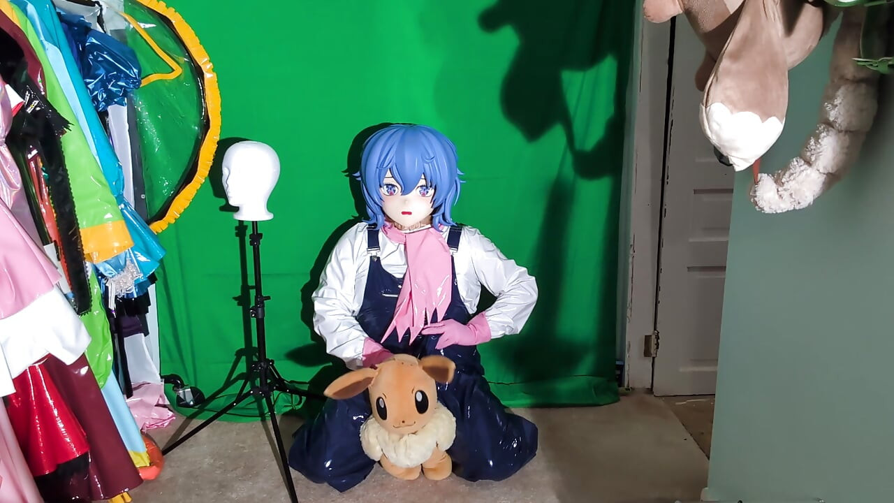 PVC Kigurumi Cosplayer Gardener Outfit Vibrator Play