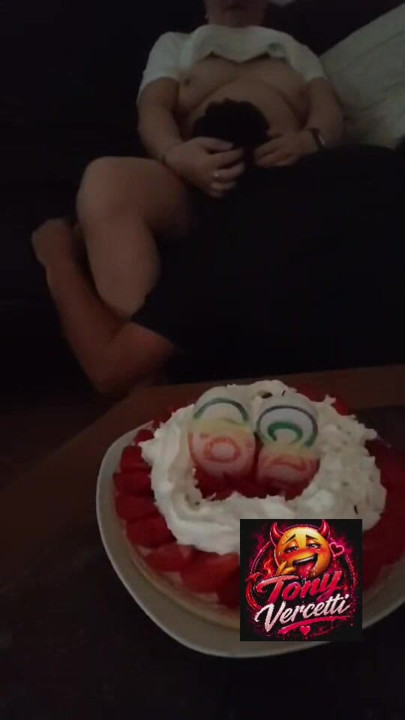She makes a birthday wish for her 62nd birthday.