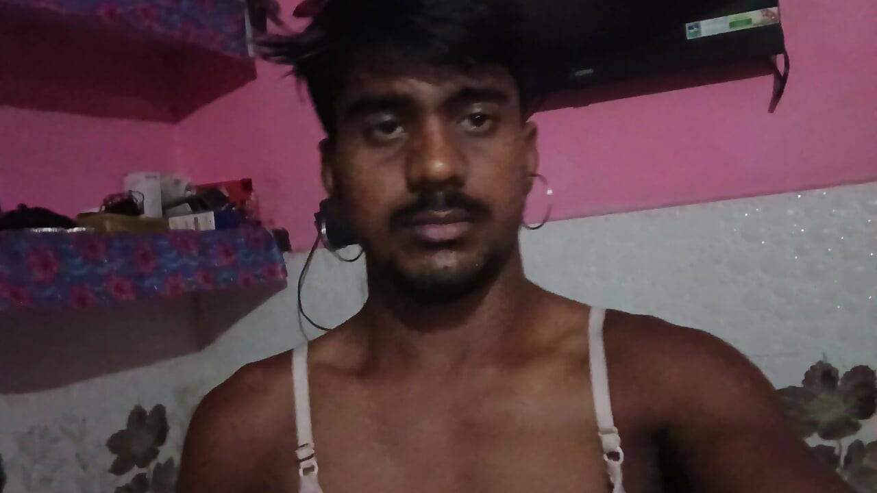 Black faced man's thick penis