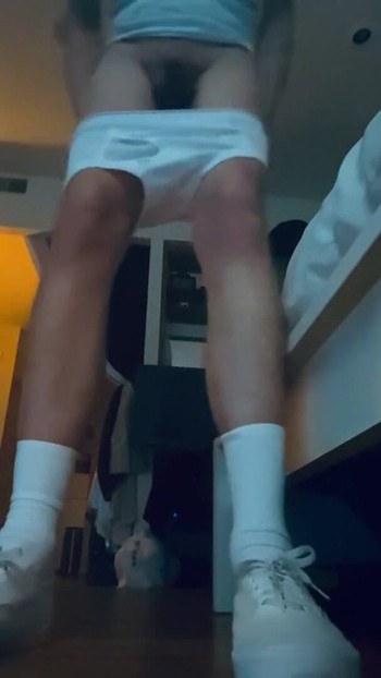 Key moment from "Tighty Whities Tuesday"
