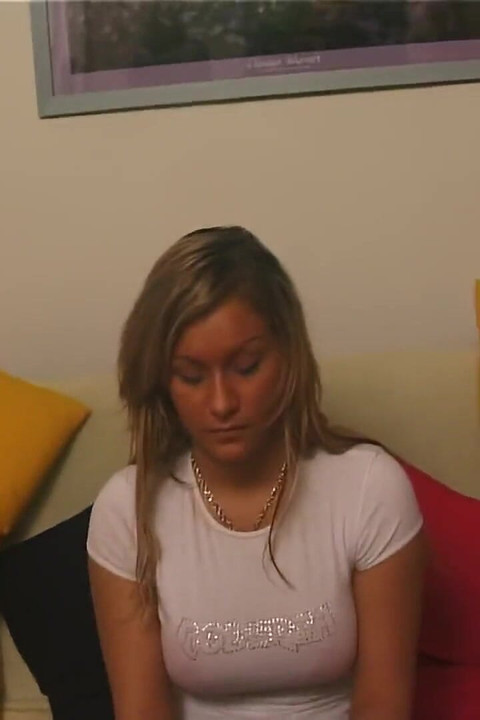 Blonde Teen Shows Her Round and Sexy Body